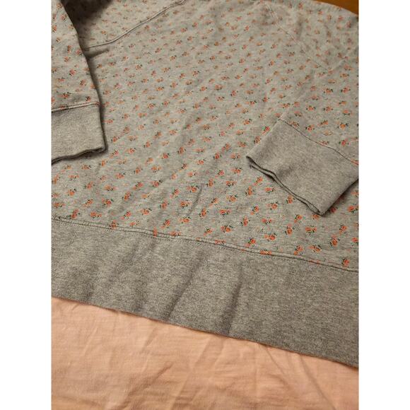 Matilda Jane Hello Comfy Layers Gray Floral Sweatshirt w/ Ruffle Hem sz S (590) - Picture 6 of 6